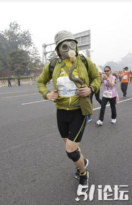 北京的马拉松运动员